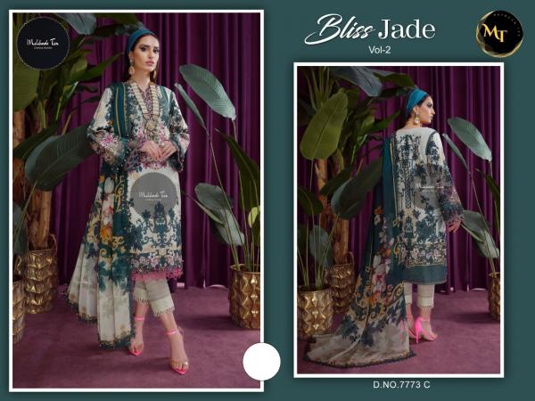 Mehboob Tex Bliss Jade 2 Embroidery Designer Pakistani Salwar Kameez